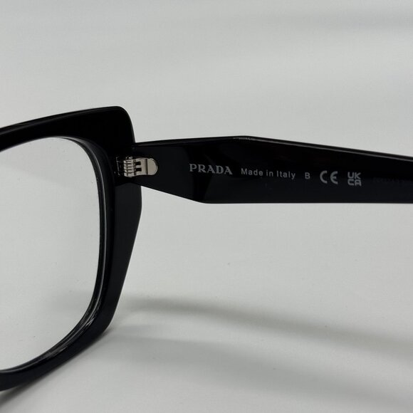 NEW PRADA PR18WV 1AB1O1 WOMEN BLACK VPR 18W 1AB1O1 EYEGLASSES - Picture 9 of 10